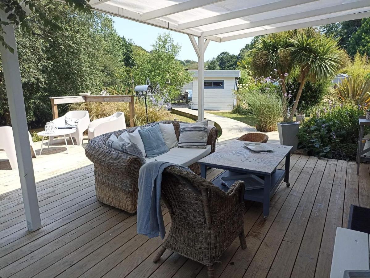 Lodge Avec Vue Sur La Riviere Lannion Luaran gambar